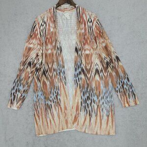 Chico's Multicolor Open Front Cardigan